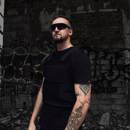 Slēpti nēsājama bruņu veste – melna